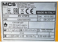 2017 mcs master air-bus bv 470 fs industriële heater / event heater / hetelucht turbine - afbeelding 2 van  10