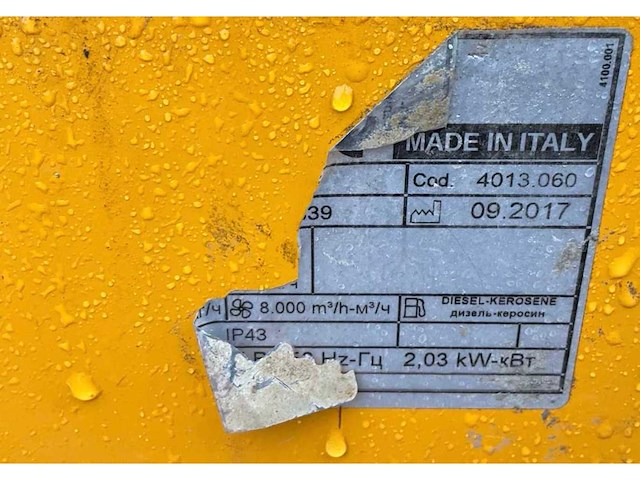 2017 mcs master air-bus bv 470 fs industriële heater / event heater / hetelucht turbine - afbeelding 5 van  13