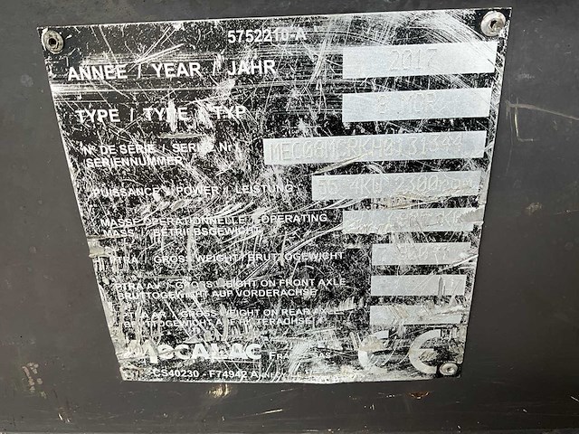 2017 mecalac 8 mcr rupsgraafmachine - afbeelding 28 van  35