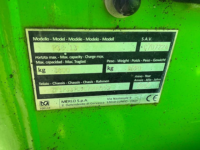 2017 merlo p38.13 verreiker 13 meter - afbeelding 5 van  12