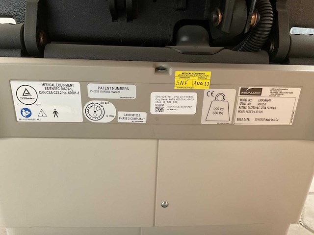 2017 midmark 630-020 examination table - afbeelding 7 van  7