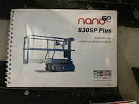 2017 nano 830sp plus hoogwerker - afbeelding 3 van  12