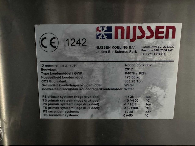 2017 nijssen koelinstallatie 1104 kw - afbeelding 87 van  97