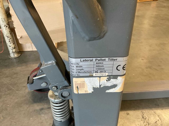 2017 papro hydraulische hoogheffende palletwagen - afbeelding 10 van  12