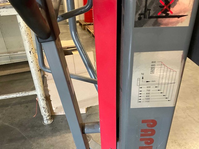 2017 papro hydraulische hoogheffende palletwagen - afbeelding 12 van  12