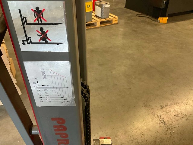 2017 papro hydraulische hoogheffende palletwagen - afbeelding 9 van  12