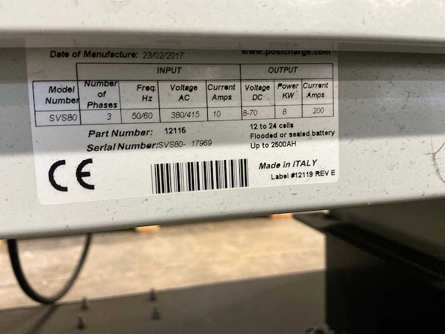 2017 posicharge sv580 acculader - afbeelding 7 van  8