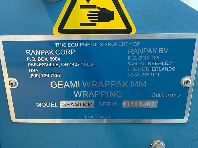 2017 ranpak geam wrappak m papier wrap systeem - afbeelding 5 van  5