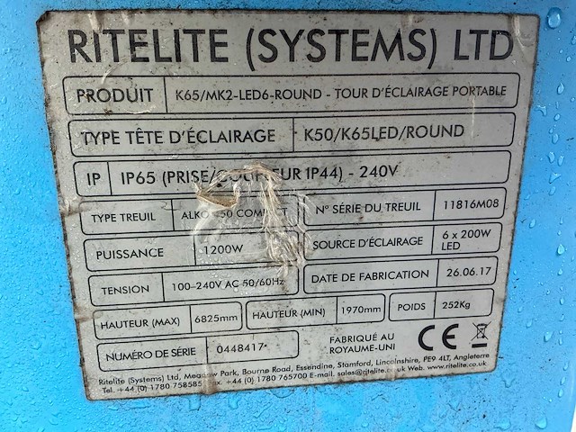 2017 ritel k50/k65 led round bouwlamp - afbeelding 9 van  9