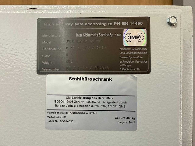 2017 safe - afbeelding 4 van  4