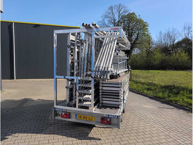 2017 saris c2000 steiger aanhangwagen met 2 complete steigers - afbeelding 23 van  35