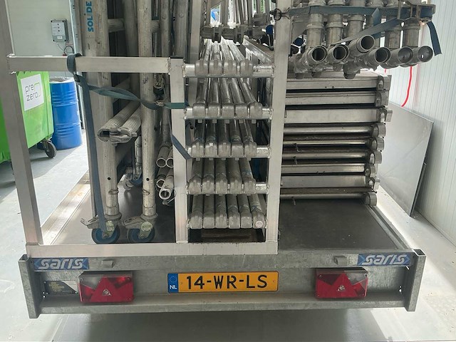 2017 saris c2000 steiger aanhangwagen met 2 complete steigers - afbeelding 32 van  35