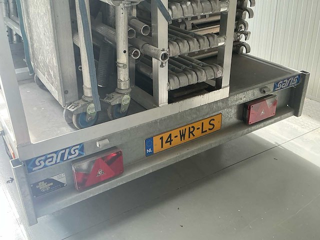 2017 saris c2000 steiger aanhangwagen met 2 complete steigers - afbeelding 7 van  30
