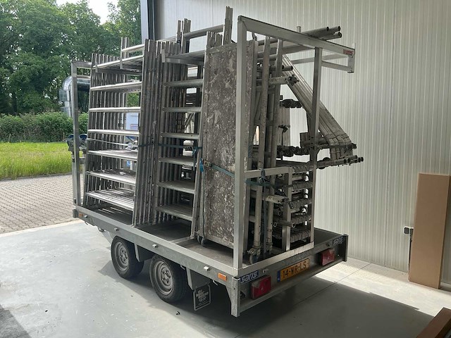 2017 saris c2000 steiger aanhangwagen met 2 complete steigers - afbeelding 26 van  30