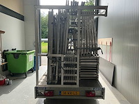2017 saris c2000 steiger aanhangwagen met 2 complete steigers - afbeelding 29 van  30