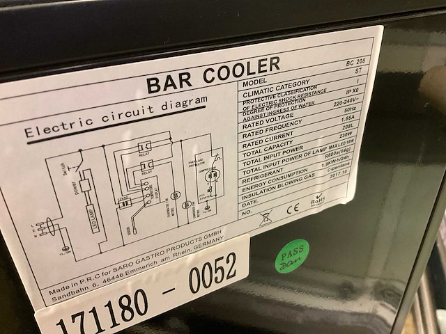 2017 saro bs 208 glasdeur barkoeling - afbeelding 4 van  4