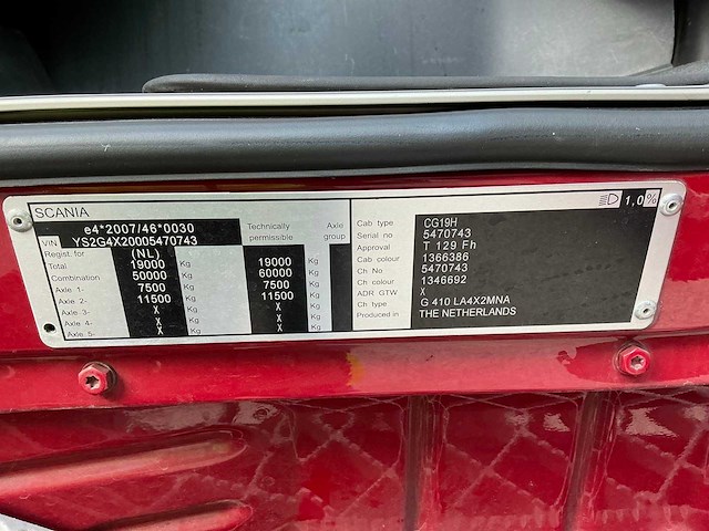 2017 scania g410 opleggertrekker - afbeelding 16 van  49