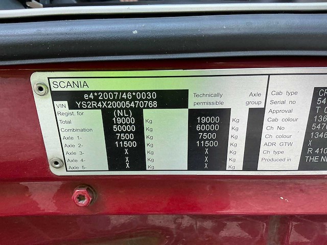 2017 scania g410 opleggertrekker - afbeelding 20 van  48