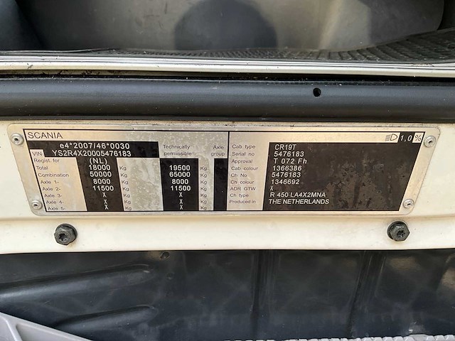 2017 scania r450 vrachtwagen 04-bps-5 - afbeelding 10 van  24
