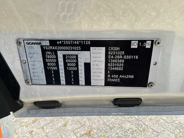 2017 scania r450 vrachtwagen 11-bkf-5 - afbeelding 10 van  24