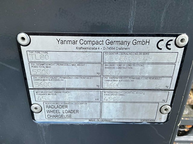 2017 schaeff tl 80 shovel - afbeelding 20 van  27