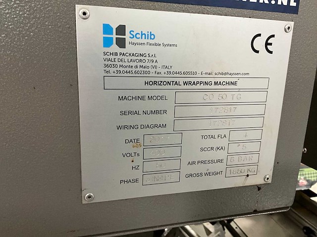 2017 schib co 50 tg horizontale wikkelmachine (c) - afbeelding 13 van  20