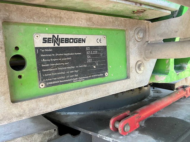 2017 sennebogen 821e banden graafmachine - afbeelding 15 van  22