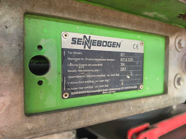2017 sennebogen 821e overslagkraan - afbeelding 13 van  44