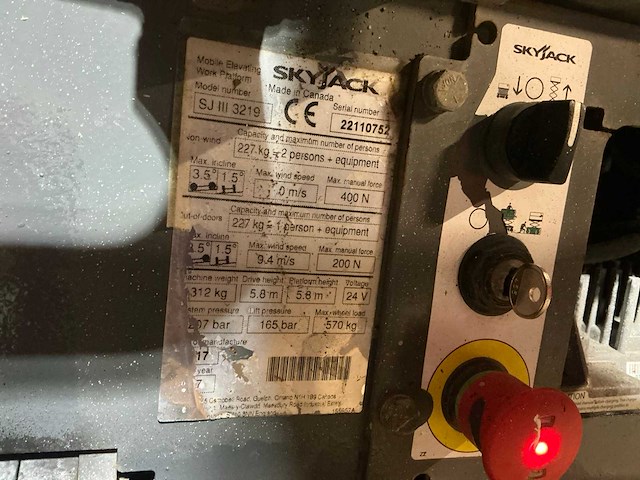 2017 skyjack sjiii3219 hoogwerker - afbeelding 3 van  11
