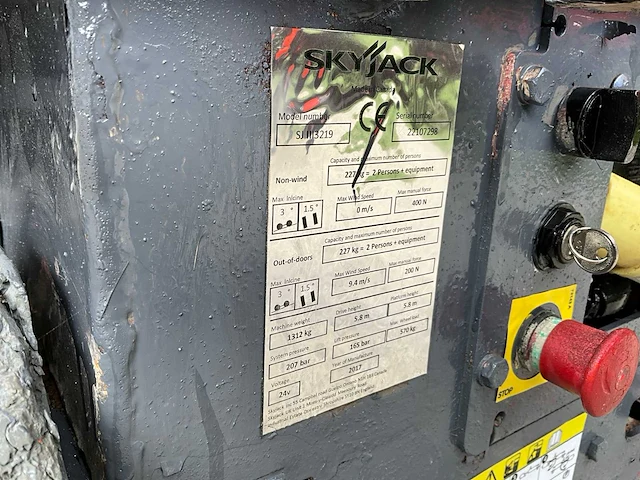 2017 skyjack sjiii3219 hoogwerker - afbeelding 3 van  12