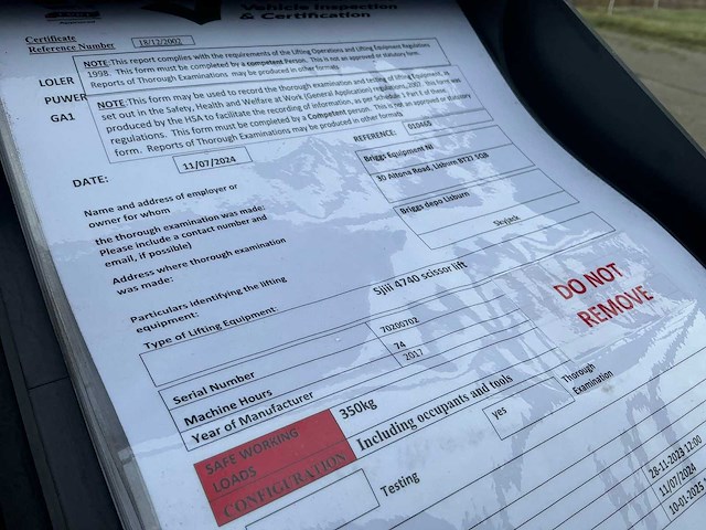 2017 skyjack sjiii4740 hoogwerker - afbeelding 3 van  12