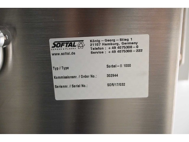 2017 softal lppe010-0-(3)keg 2 plasma behandeling machine (c) - afbeelding 11 van  30