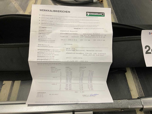 2017 stahlwille 721nf/100 momentsleutel - afbeelding 6 van  6