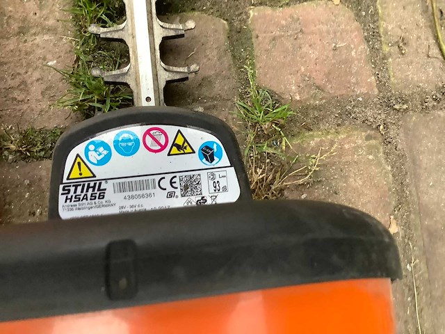2017 stihl hsa56 heggenschaar - afbeelding 3 van  3