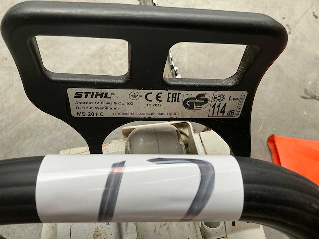 2017 stihl ms201c kettingzaag - afbeelding 5 van  5