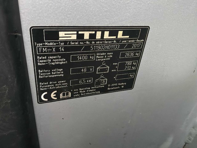 2017 still fm-x14 reach truck - afbeelding 3 van  15