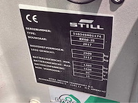 2017 still rx 60-25 2500kg vorkheftruck - afbeelding 2 van  2