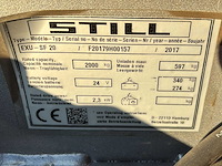2017 still sf20 elektrische palletwagen - afbeelding 6 van  8