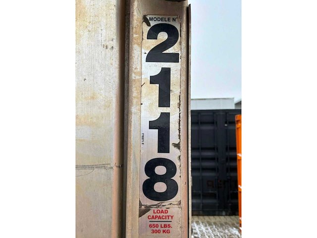 2017 sumner manufacturing 2118 materiaallift / kanaallift - afbeelding 8 van  9