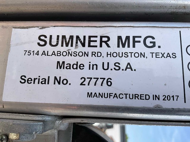 2017 sumner manufacturing 2124 materiaallift / kanaallift - afbeelding 8 van  8