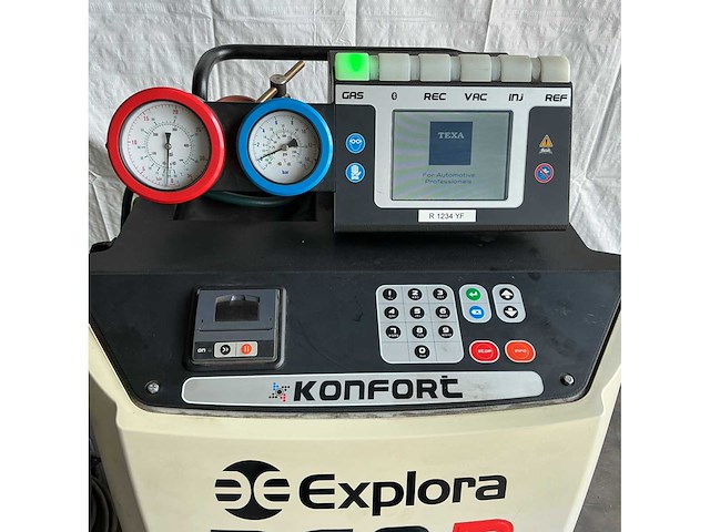 2017 texo 760r airco test- en vulapparaat r134a / r1234yf - afbeelding 2 van  10