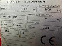 2017 toyota 8fbe20t vorkheftruck - afbeelding 6 van  13