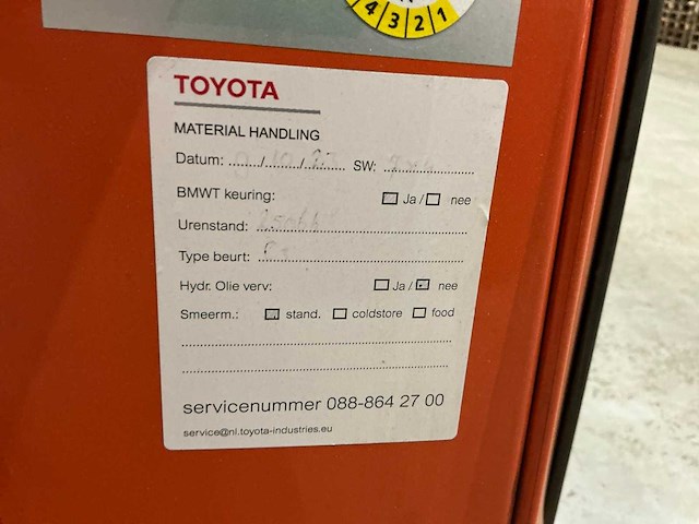 2017 toyota lpe200 meerijpallettruck - afbeelding 4 van  13