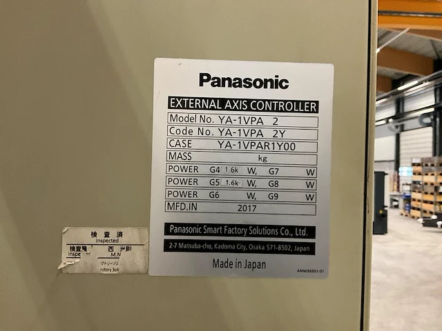 2017 valk welding panasonic h3100 lasrobot installatie - afbeelding 9 van  20