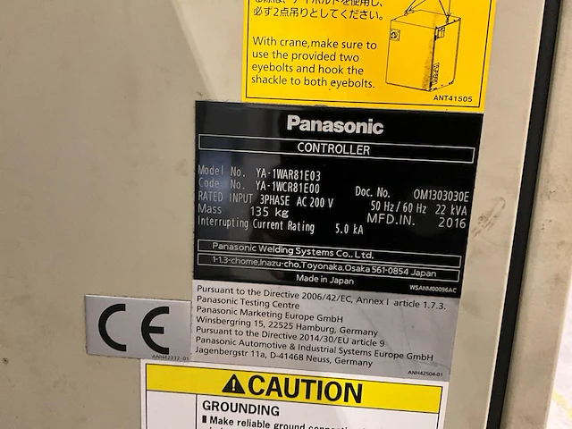 2017 valk welding panasonic h3100 lasrobot installatie - afbeelding 10 van  20