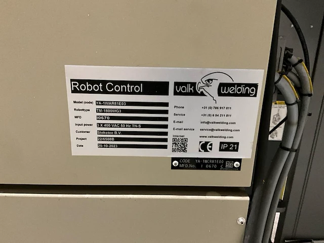 2017 valk welding panasonic h3100 lasrobot installatie - afbeelding 15 van  25