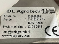 2017 vdl agrotech verticale kunststof opslagtank - afbeelding 7 van  7