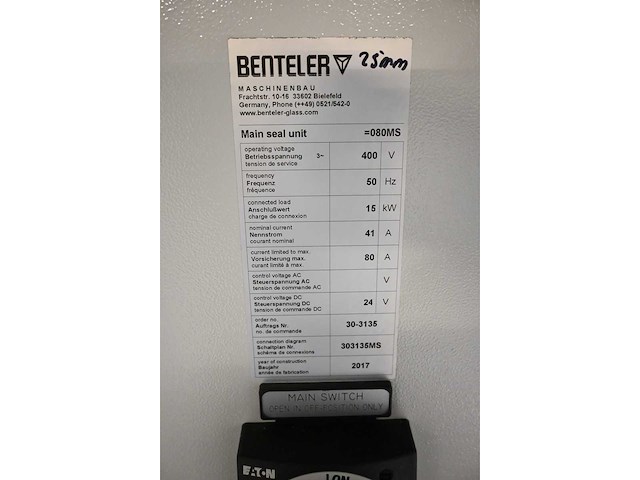 2017 vieweg uv bond unit / main seal unit inclusief benteler uitvoer rollenbaan (c) - afbeelding 7 van  24