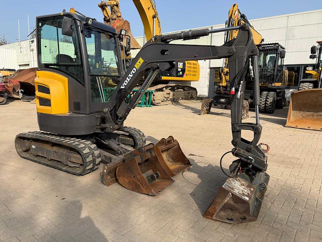 2017 volvo ecr25d mini graafmachine - afbeelding 7 van  7