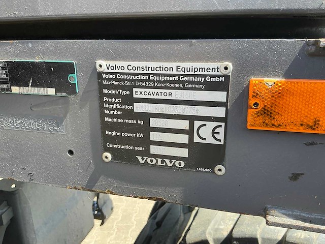 2017 volvo ew160e banden graafmachine 4x4 - afbeelding 14 van  21